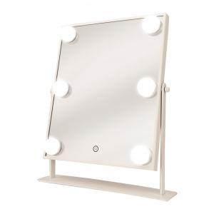 Danielle LED Hollywood Mirror with Bulbs White Meigipeegel 25x35cm