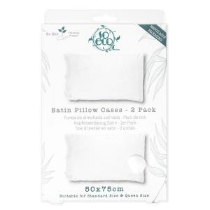 So Eco Satin Pillow Case Double Pack