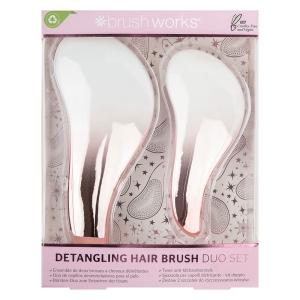 Brushworks Detangling Hair Brush Duo Set 