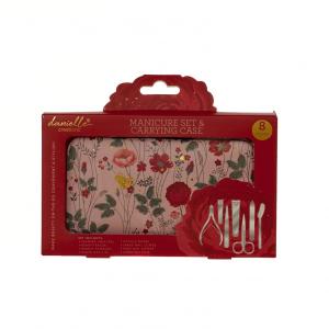 Danielle Winter Blossom 8 PC Manicure Set with Carrying Case