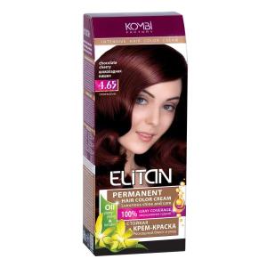 Elitan Permanent hair color cream Intensive 4.65 Chocolate Cherry