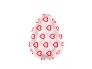 BYS Silicone Blending Sponge Teardrop Clear with Red Hearts